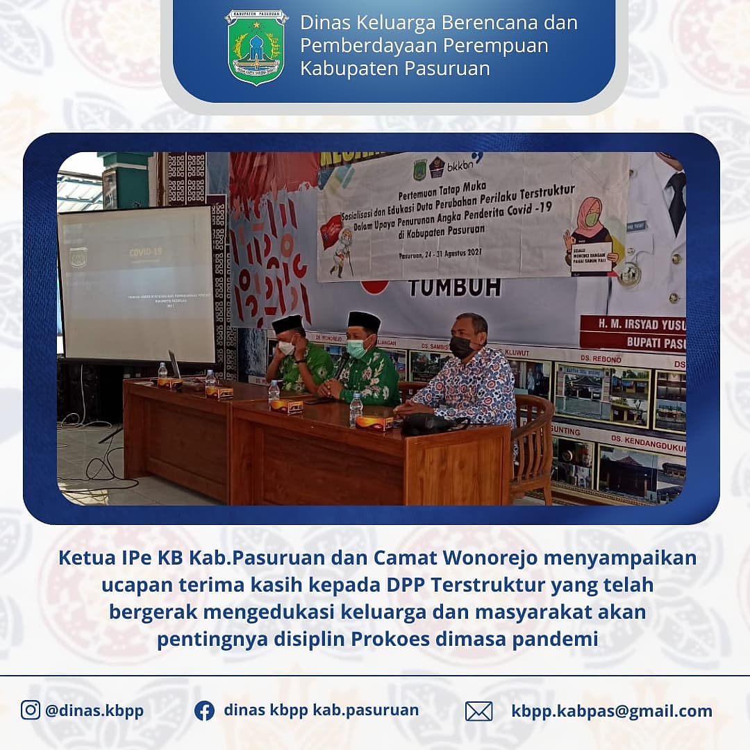 KEBAL COVID DINAS KB DAN PP KAB.PASURUAN
