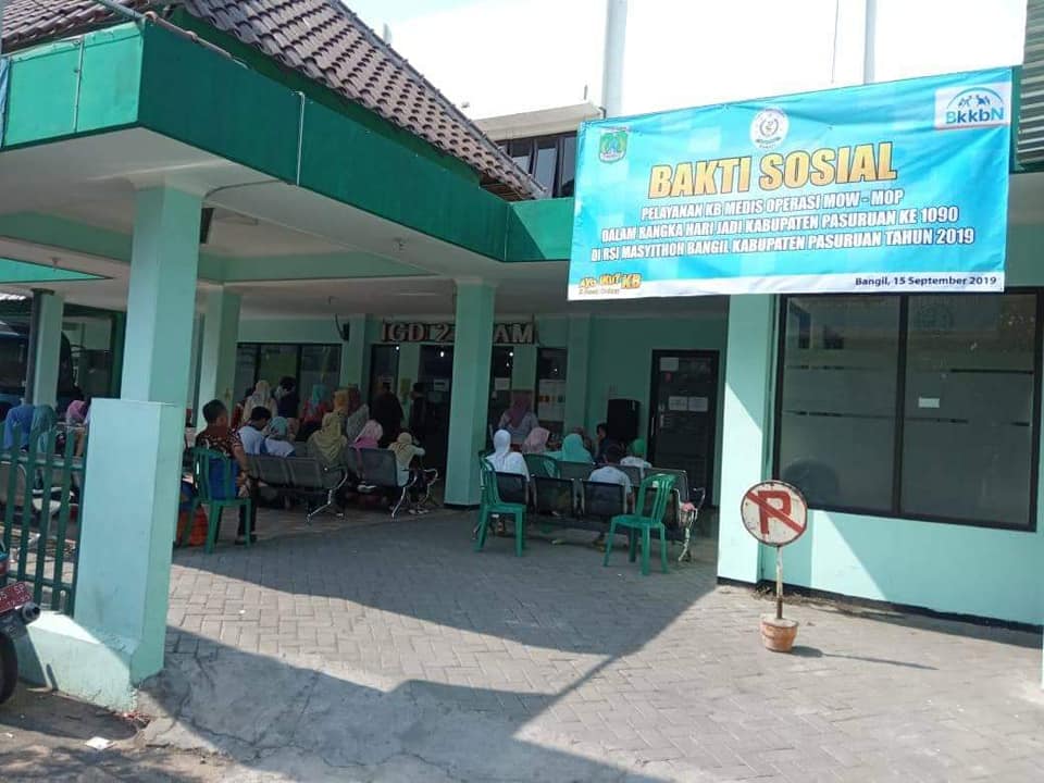 BAKSOS PELAYANAN KB MEDIS OPERASI YAKNI MOW DAN MOP KABUPATEN PASURUAN TAHUN 2019